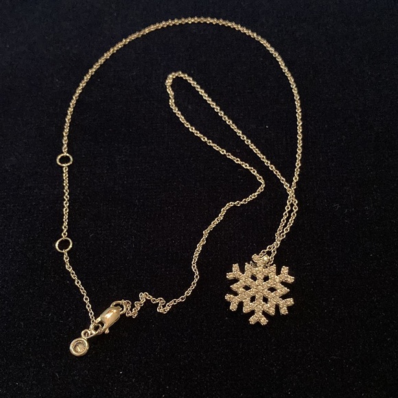 Nordstrom Sterling CZ Snowflake necklace, NIB - Picture 2 of 5